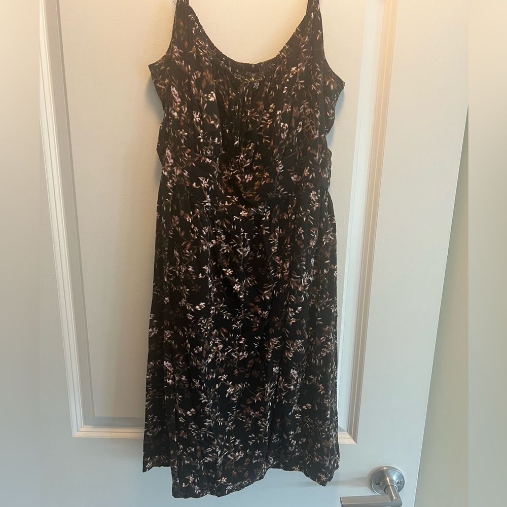 Banana Republic Black Floral Mini Dress
